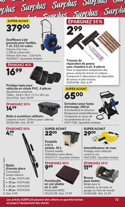 Circulaire Princess Auto - Page 81