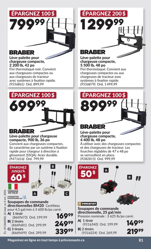Circulaire Princess Auto - Page 89