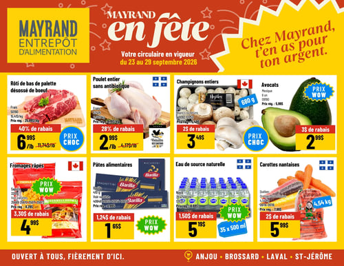 Circulaire Mayrand Entrepôt D'alimentation - Page 1