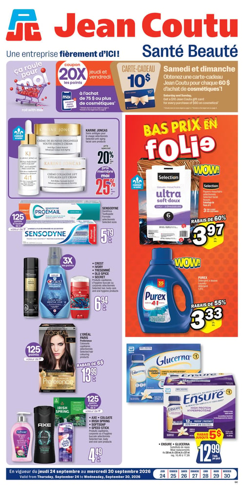 Circulaire Jean Coutu - Santé Beauté - Page 1