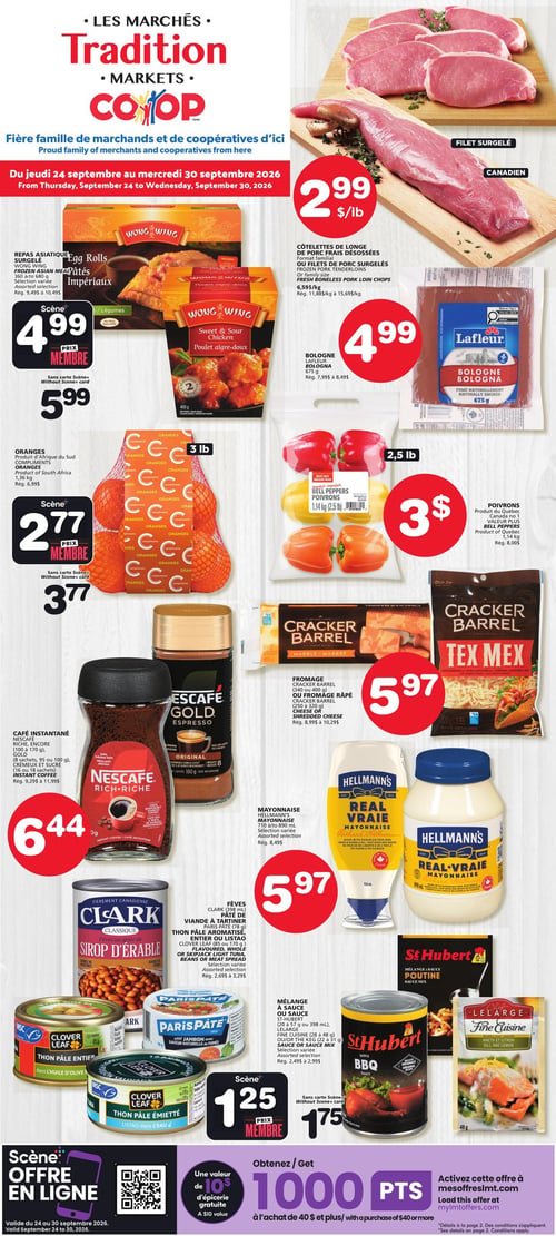 Circulaire Les Marchés Tradition - Nouveau-Brunswick - Page 1