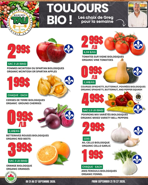 Circulaire TAU Marché d'alimentation Naturelle - Biologique - Page 1