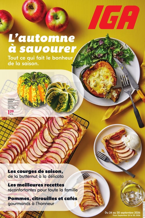 Circulaire IGA - L'Automne à savourer - Page 1