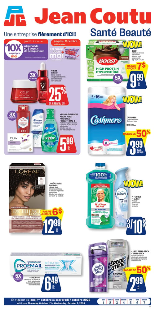 Circulaire Jean Coutu - Santé Beauté - Page 1