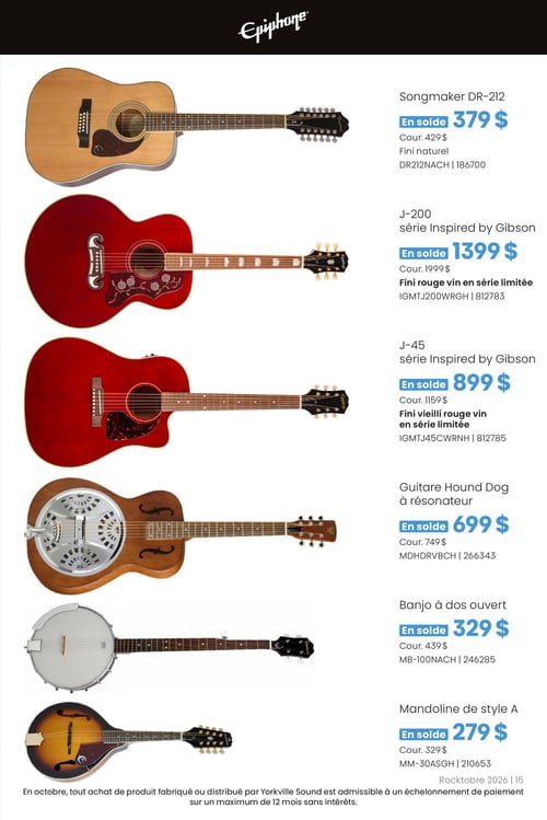 Circulaire Long & McQuade Instruments de Musique - Page 15