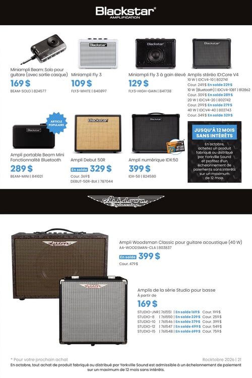 Circulaire Long & McQuade Instruments de Musique - Page 21