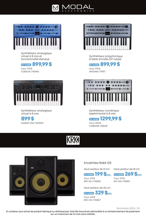 Circulaire Long & McQuade Instruments de Musique - Page 39