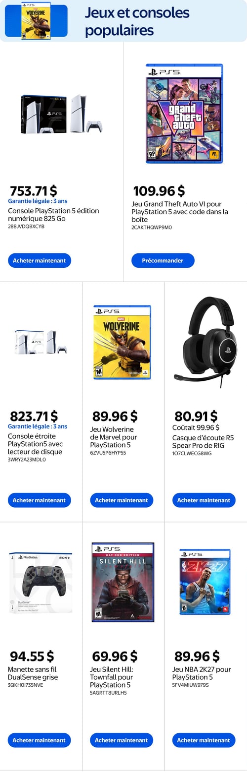 Circulaire Walmart - Livret Jeux Vidéo et Divertissement - Page 2