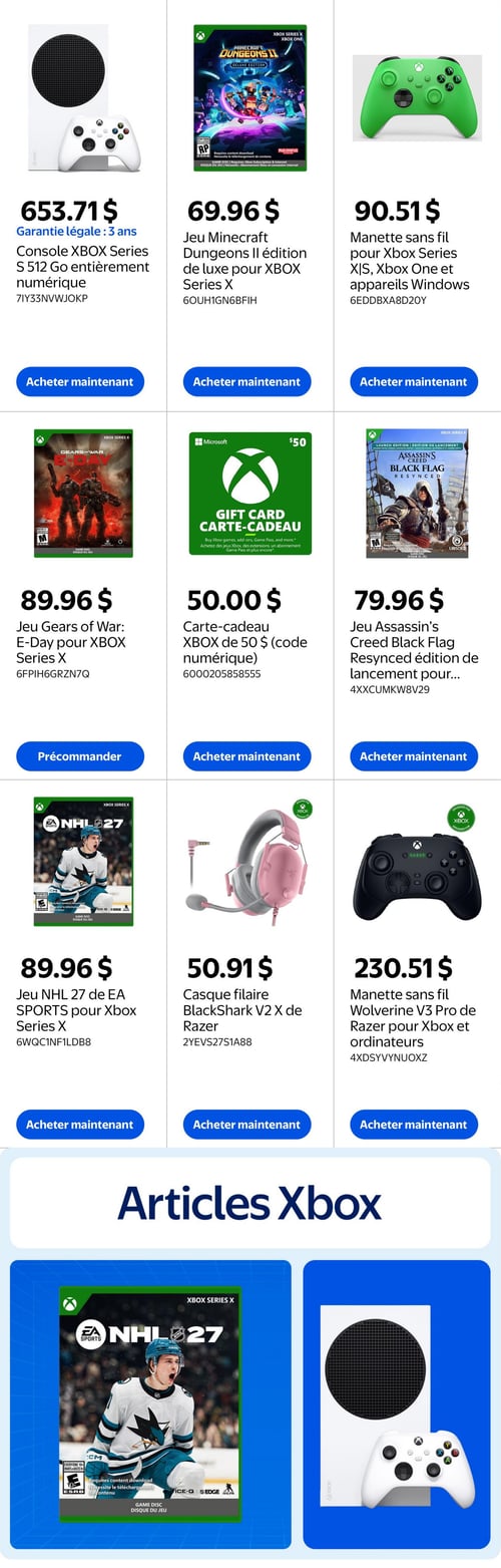 Circulaire Walmart - Livret Jeux Vidéo et Divertissement - Page 3