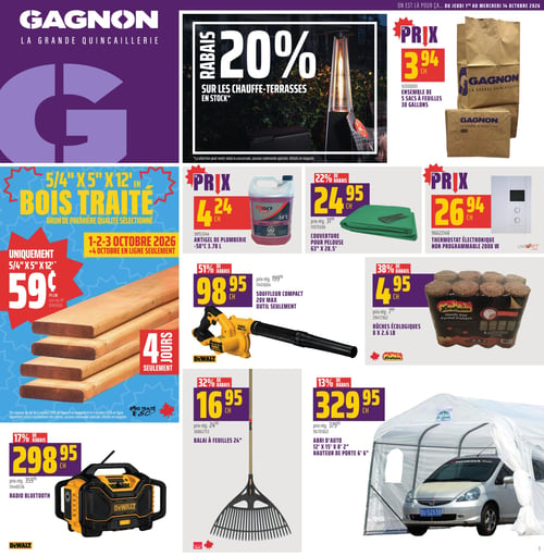Circulaire GAGNON - La Grande Quincaillerie - Page 1