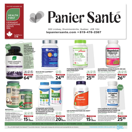 Circulaire Panier Santé - Page 1