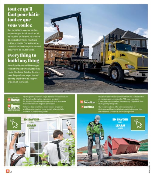 Circulaire Home Hardware - Guide de construction - Page 2