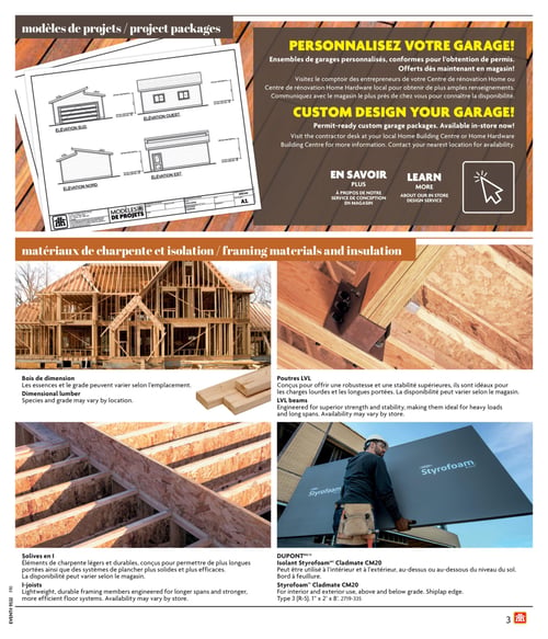 Circulaire Home Hardware - Guide de construction - Page 3