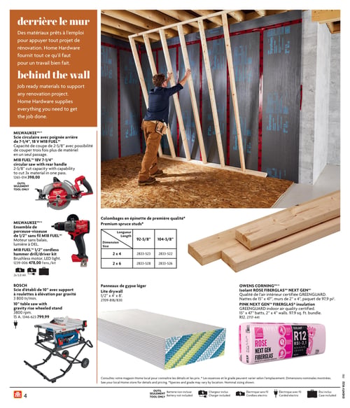 Circulaire Home Hardware - Guide de construction - Page 4