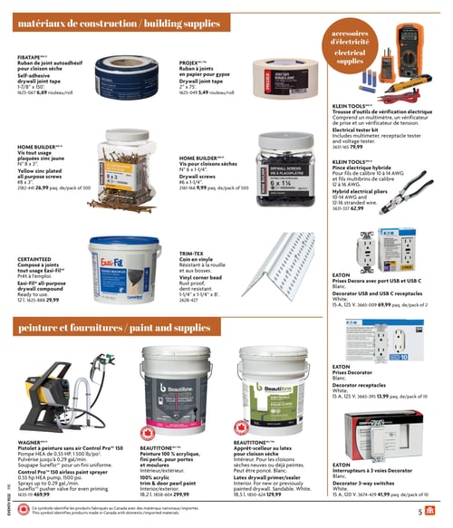 Circulaire Home Hardware - Guide de construction - Page 5