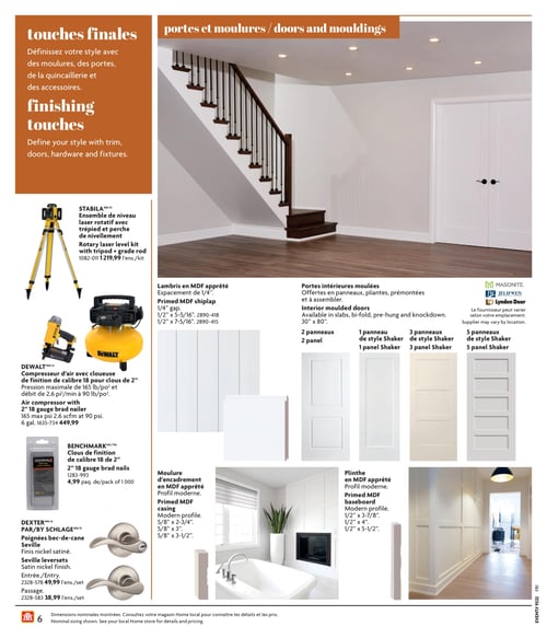 Circulaire Home Hardware - Guide de construction - Page 6