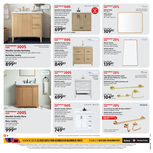 Circulaire Home Hardware - Solde ultime salle de bain - Page 4