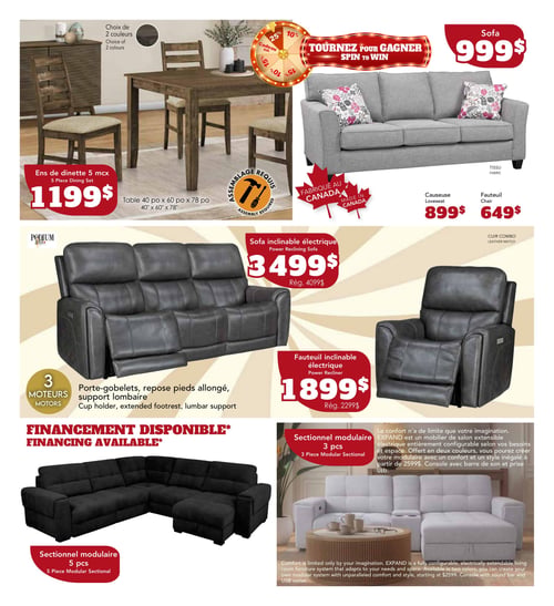 Circulaire Meubles Bernard Tanguay - Tournez pour gagner - Page 7
