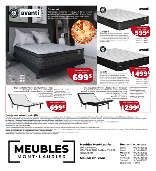 Circulaire Meubles Mont-Laurier - Tournez pour gagner - Page 8