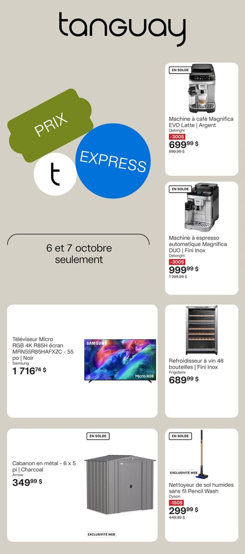 Circulaire Ameublements Tanguay - Page 1