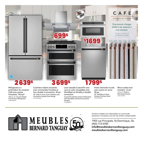 Circulaire Meubles Bernard Tanguay - Électroménagers - Page 4