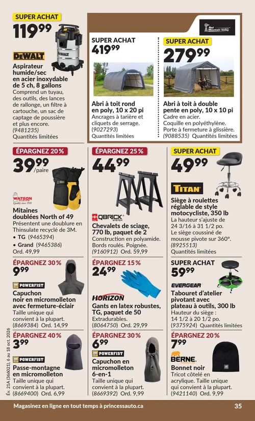 Circulaire Princess Auto - Page 43