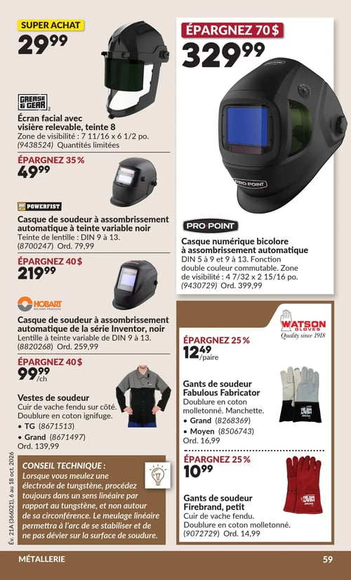 Circulaire Princess Auto - Page 67