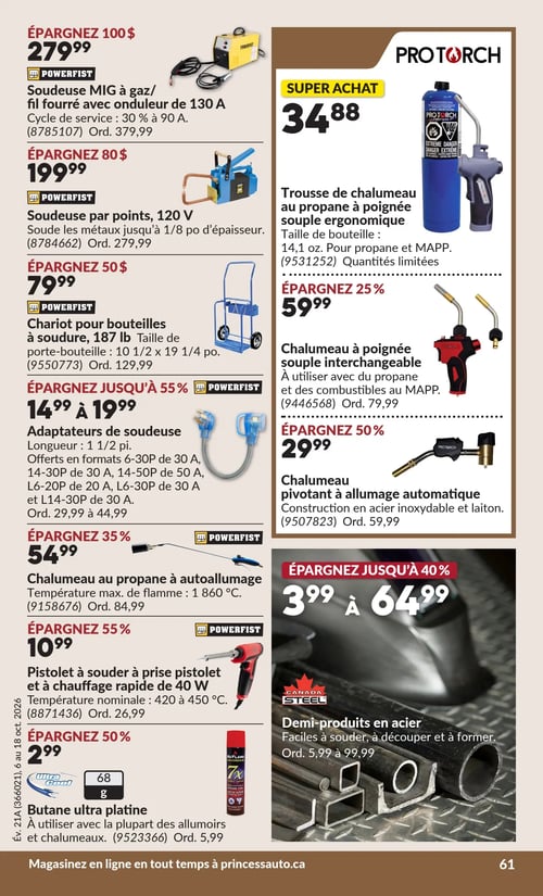 Circulaire Princess Auto - Page 69