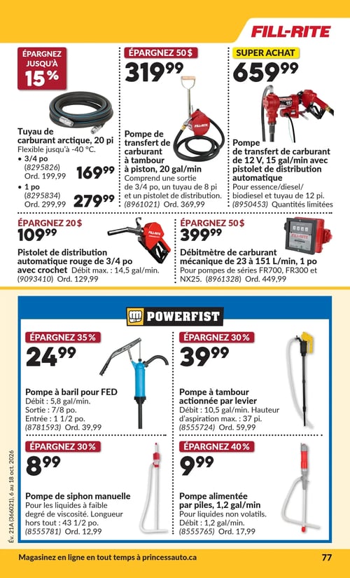 Circulaire Princess Auto - Page 85
