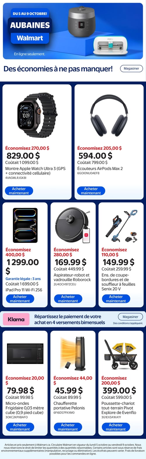 Circulaire Walmart - Aubaines - Page 1