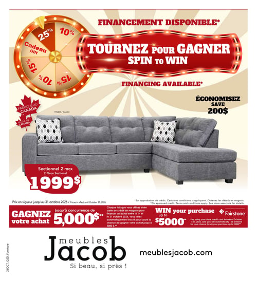 Circulaire ​Meubles Jacob - Page 1