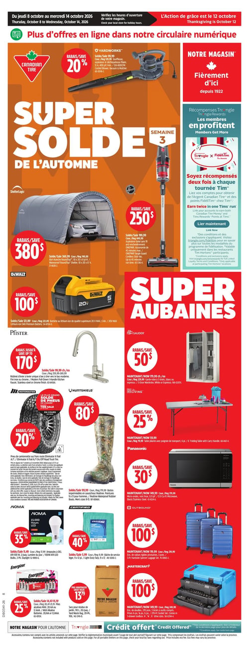 Circulaire Canadian Tire - Page 1