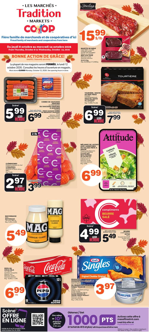 Circulaire Les Marchés Tradition - Nouveau-Brunswick - Page 1