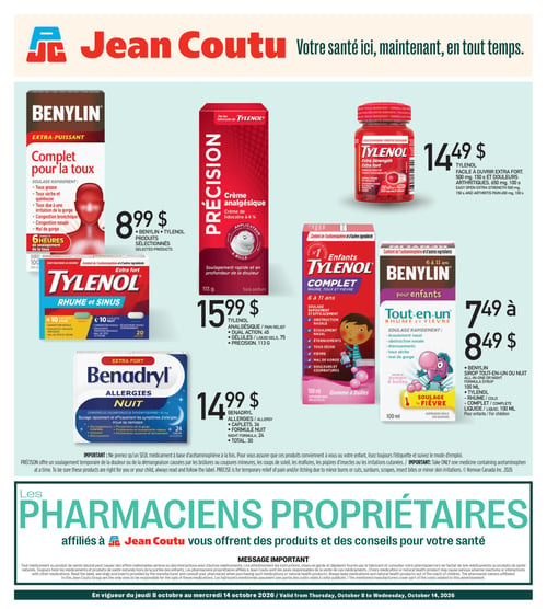 Circulaire Jean Coutu - Pharmacie propriétaires - Page 1
