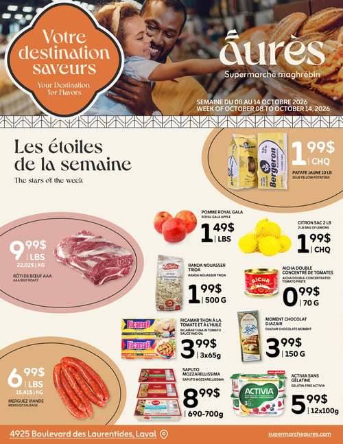 Circulaire Aurès - Supermarché maghrébin - Page 1