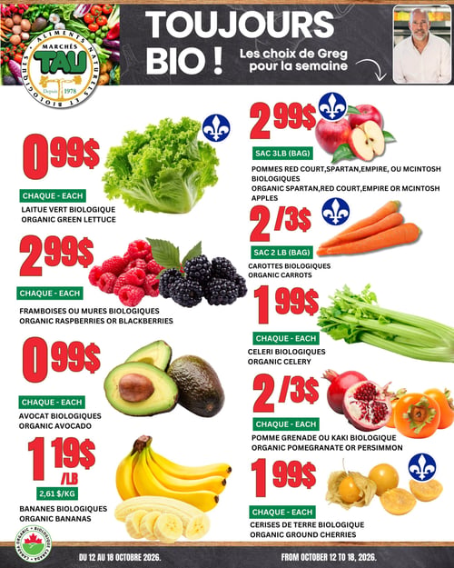 Circulaire TAU Marché d'alimentation Naturelle - Biologique - Page 1