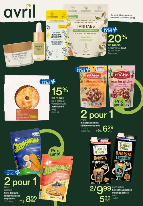 Circulaire Avril - Supermarché Santé - Page 1