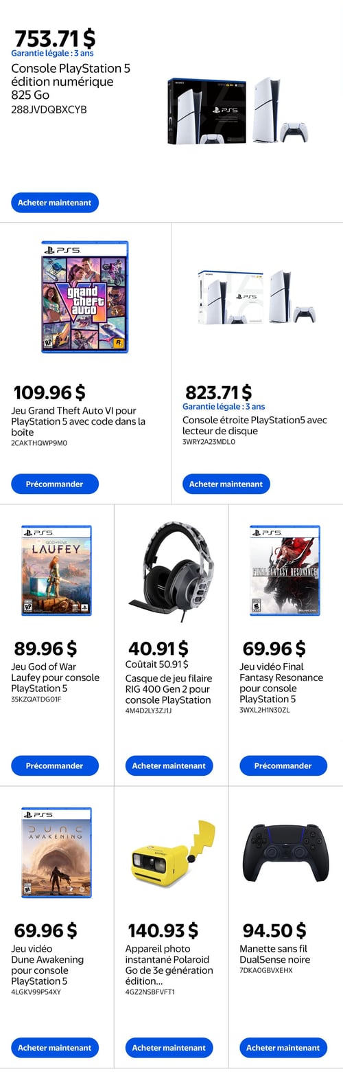Circulaire Walmart - Livret Jeux Vidéo et Divertissement - Page 2