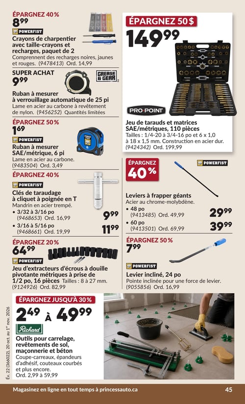 Circulaire Princess Auto - Page 51