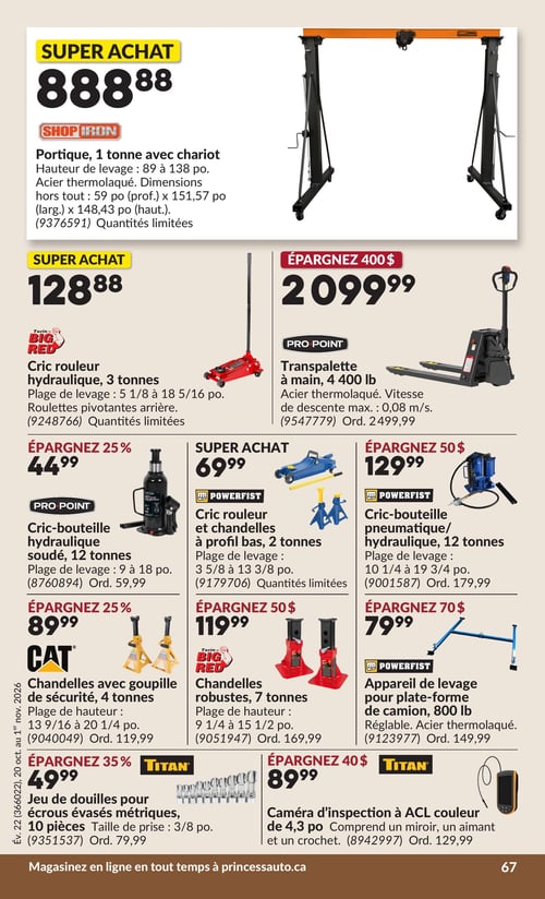 Circulaire Princess Auto - Page 73
