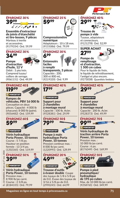 Circulaire Princess Auto - Page 77