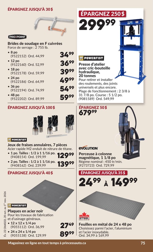 Circulaire Princess Auto - Page 81