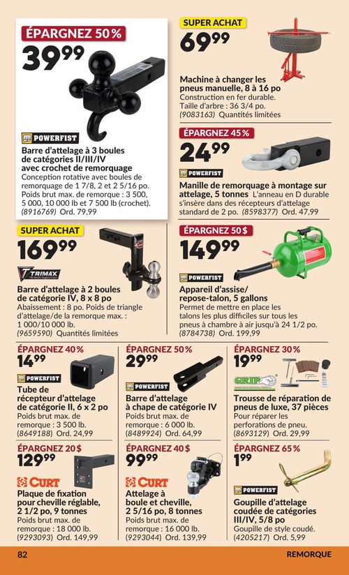 Circulaire Princess Auto - Page 88