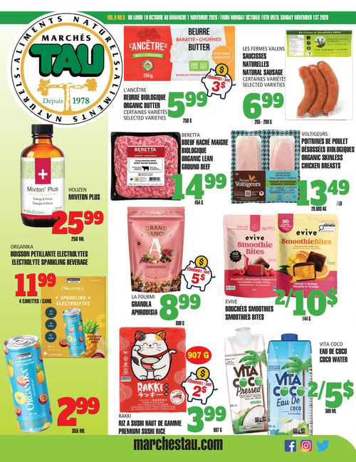 Circulaire TAU Marché d'alimentation Naturelle - Page 1
