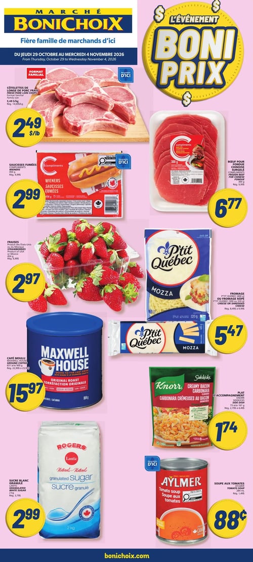 Circulaire Marché Bonichoix - Page 1