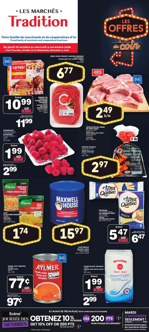 Circulaire Les Marchés Tradition - Page 1