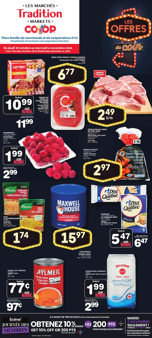 Circulaire Les Marchés Tradition - Nouveau-Brunswick - Page 1