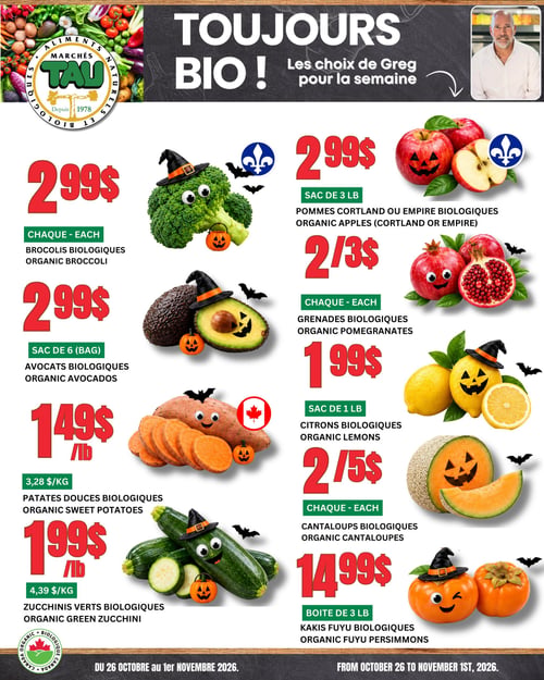 Circulaire TAU Marché d'alimentation Naturelle - Biologique - Page 1