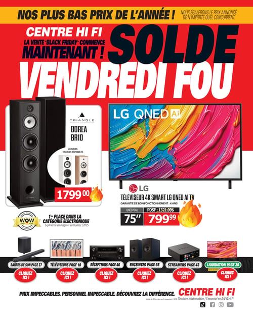 Circulaire Centre HI-FI - Solde du Vendredi Fou - Page 1