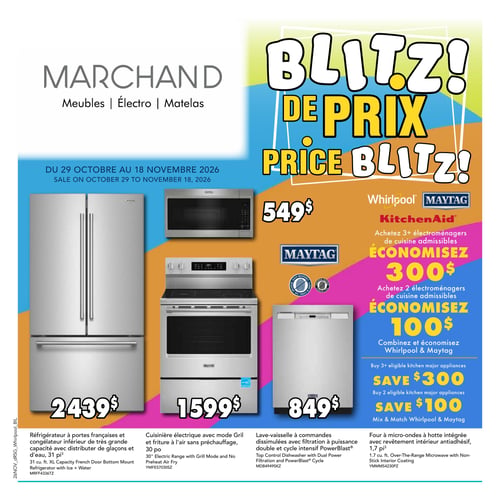 Circulaire Meubles Marchand - Blitz de prix - Page 1